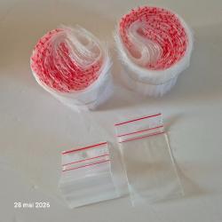 Sachet poly&eacute;thyl&egrave;ne &agrave; fermeture zipp&eacute;e , 70 x 43 mm   vendu par 200 sachets, alimentaire ...