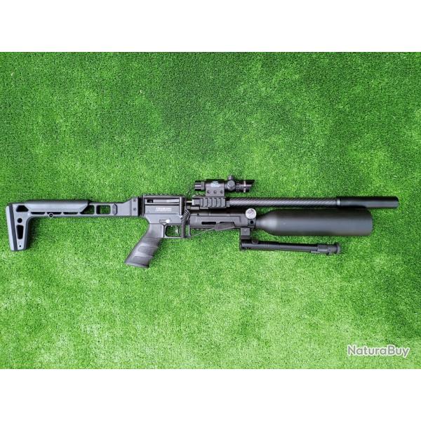 PACK LASER Carabine PCP SNOWPEAK AP900B Cal. 4,5 mm 19,9 J. Bouteille alum. + Bipied + kIT Puiss.