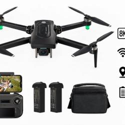 Drone 8K 60mns de vol GPS 5G Wifi - Stabilisateur - 2 batteries - Garantie 2 ans - Livraison rapide