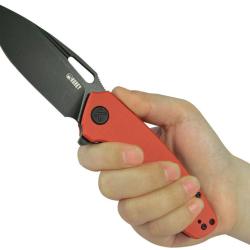 Couteau Pliant Kubey Tityus Lame Acier 14C28N Manche G10 Rouge Liner Lock KUB322Y