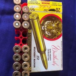 7 balles  et 8 douilles .257 weatherby magnum