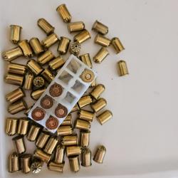 Munitions 9MMR/380 pour Revolver &agrave; blanc PAK LOT de 74