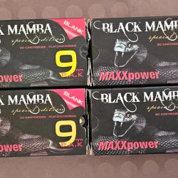 CARTOUCHES A BLANC PUISSANTES BLACK MAMBA CAL. 9MM PAK