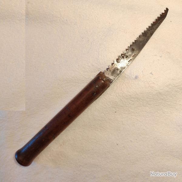 Tr�s ancienne scie � bois pliante de jardin THOMAS