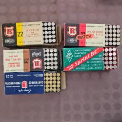 LOT de 22LR ANCIENNES NON PERCUTEES