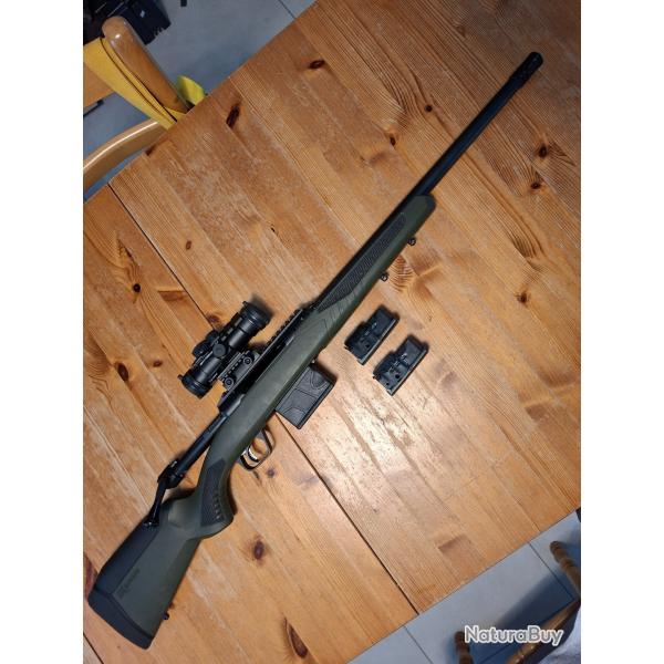 Lot Carabine Savage Impulse Hog Hunter 308 Win + Vortex Spitfire 3