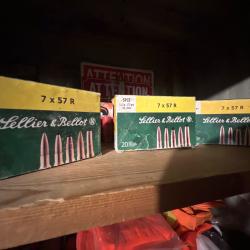 Lot 3 bo&icirc;tes x60 balles de 7x57R Sellier& Bellot