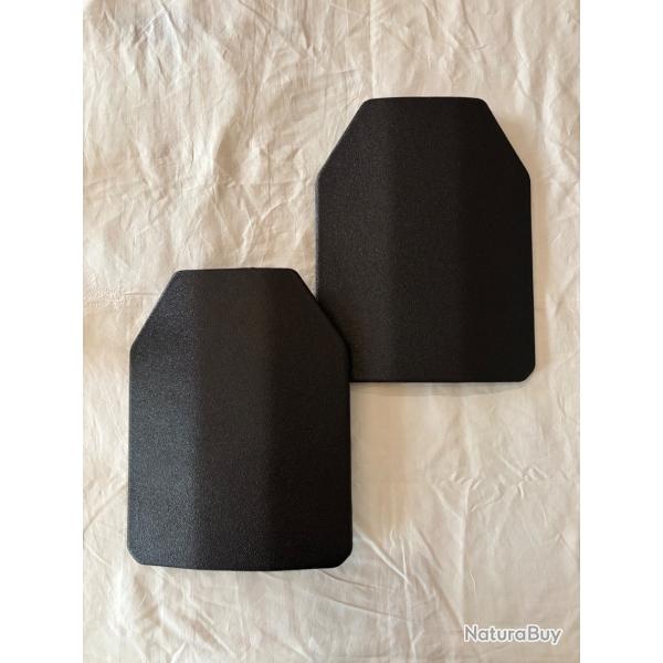 Lot de 2 plaques balistiques acier - Viking Armor AR PAXCON