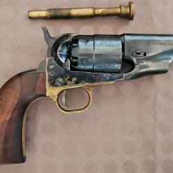 Revolver 1862 Colt Pocket Police Snubnose en acier cal. 44 PN