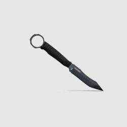 Couteau SCORPION Paracorde Noire Lame &Eacute;poxy Noire