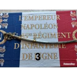 Sabre Premier Empire cavalerie l&eacute;g&egrave;re troupe