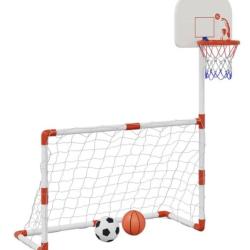 Ensemble football basket enfants 145 cm avec ballons pompe multifonction