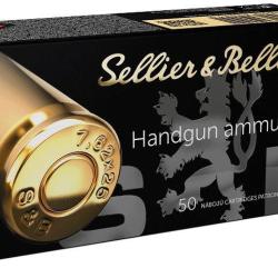 CARTOUCHES S&B CAL. 7.62 x 25 Tokarev  85 Grs. FMJ x50