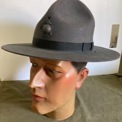 Chapeau de l'US MARINE CORPS authentique "Drill Instructor Cap"