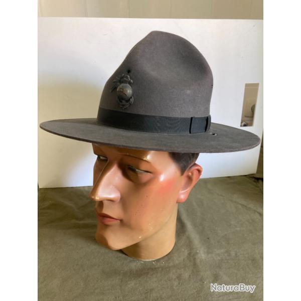 Chapeau de l'US MARINE CORPS authentique "Drill Instructor Cap"