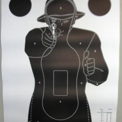 Cibles de tir "type police" x10