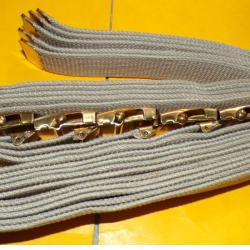 CEINTURE BEIGE EN TISSU DE L'ARMEE FRANCAISE EN LOT DE 5 PIECES&nbsp; EN TAILLE 100 CM ,&nbsp; LARGEUR 3 CM