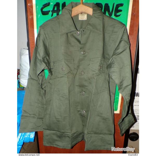 ARMEE AMERICAINE U.S : CHEMISE EN COTON DE LA PERIODE GUERRE DU VIETNAM ,TAILLE U.S 14 1/2 X 33 SOIT