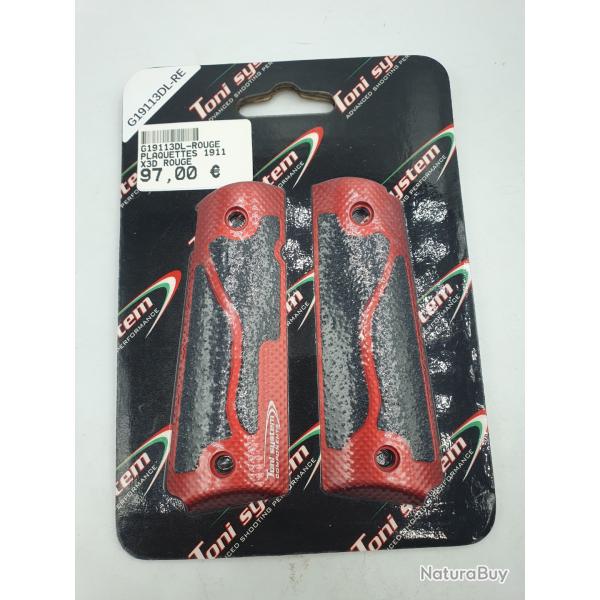 OP ACC - PLAQUETTES 1911 TONI SYSTEM ROUGE - G191003DL-RE