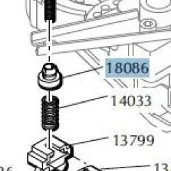 Dillon - Fail Safe Bushing Rev .A - Embout Blanc Tige Filet&eacute;e - 18086