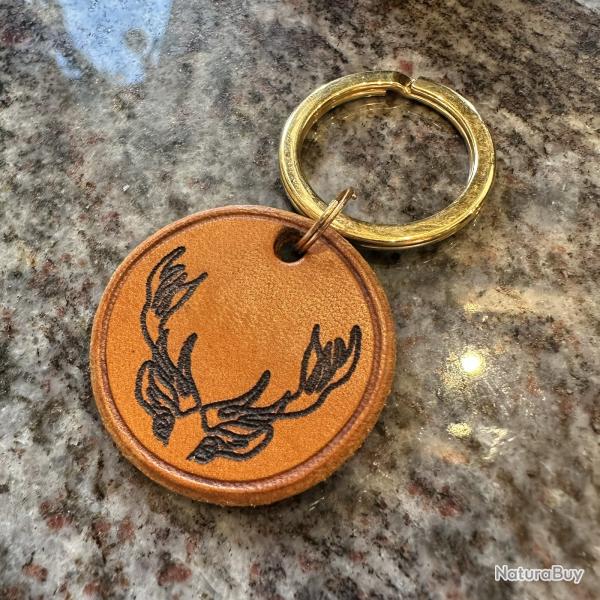 Le Talisman - Porte-cl� personnalis� en cuir Fran�ais
