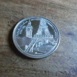 monnaie m&eacute;daille tunnel sous la manche 1994