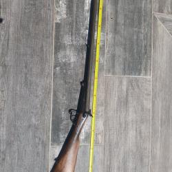 Fusil de chasse &agrave; broches 19eme chiens ext&eacute;rieurs