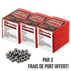 OP ACC - LOT DE 300 BALLES RONDES CAL.36 - .375 POUDRE NOIRE