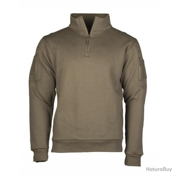 Sweat Shirt Tactique Avec Zip Mil Tec