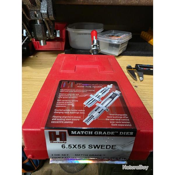 Outils hornady 6.5x55 Swede Match Grade