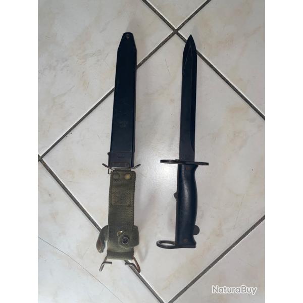 Ba�onnette militaire ancienne DLT 0181 bon �tat collection