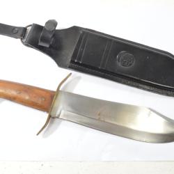 Couteau d'abatage / grand couteau de chasse LEOPARD, ann&eacute;es 1980 - 2000.
