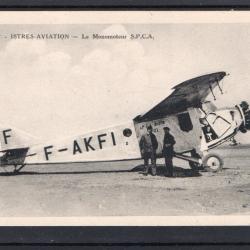 Carte Postale Avion Monomoteur S.P.C.A. Istres-Aviation -N&deg;8367
