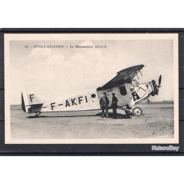 Carte Postale Avion Monomoteur S.P.C.A. Istres-Aviation -N�8367