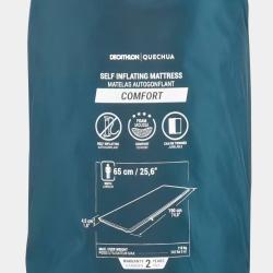 QUECHUA Matelas autogonflant de camping 1 personne, 190x65 cm, Comfort bleu