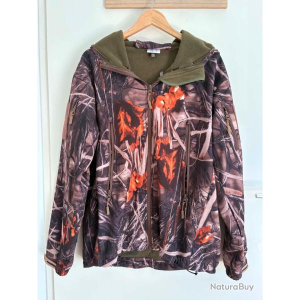 Veste de chasse camouflage automne hiver