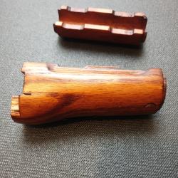 Garde mains supp&eacute;rieur et inf&eacute;rieur en bois pour AK74SU Cyma