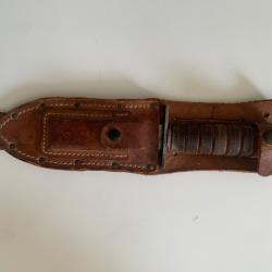 couteau de survie militaire am&eacute;ricain Camillus N.Y. vintage f&eacute;vrier 1972