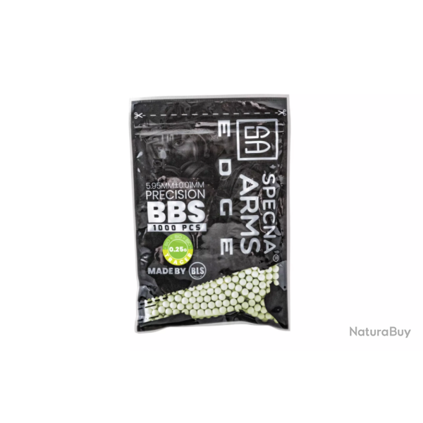 Billes Bio 0.25G Tracantes Vertes Edge En Sachet De 1000 Pcs