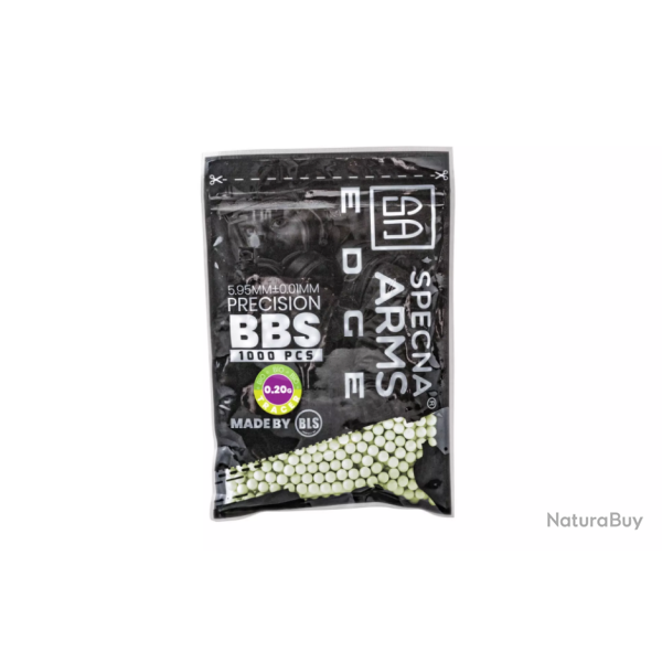 Billes Bio 0.20G Tracantes Vertes Edge En Sachet De 1000 Pcs