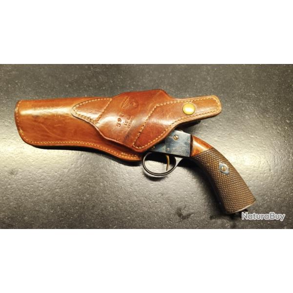 Rare revolver r�glementaire su�dois Husqvarna Mod�le 1871/74 - Calibre 11 mm + �tui militaire