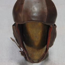 CASQUE EN CUIR GUENEAU TYPE 11 AIRAILE 1938 AVIATION