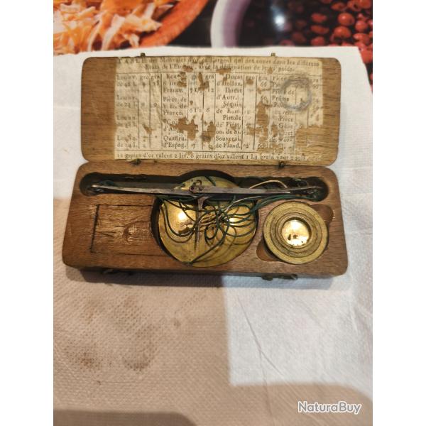 Balance tr�bucher de poche pour bijoutier