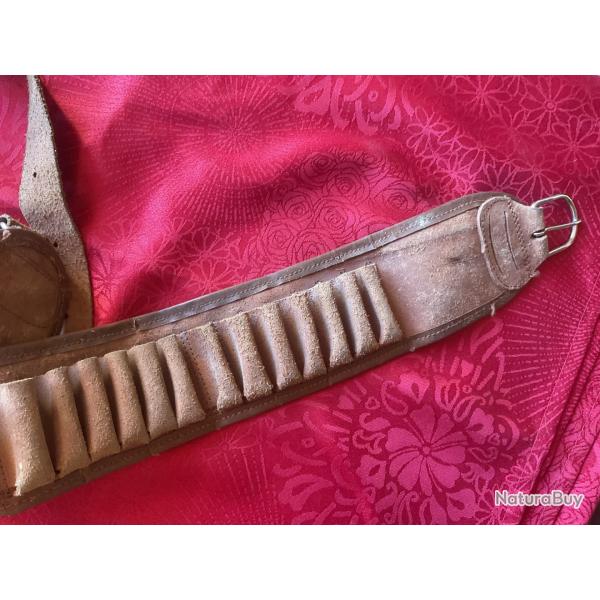 Cartouchi�re en cuir pour calibre 14 mm, pas de prix de r�serve
