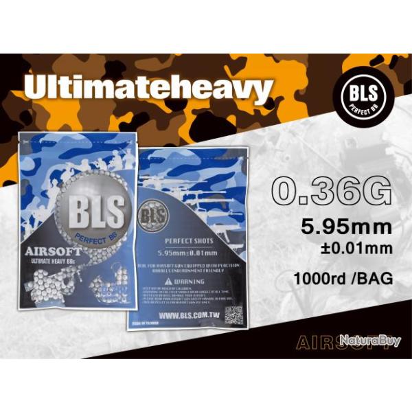 Billes biod�gradables BLS 0,36g - Sachet de 1000 billes Carton 40 Sachets 1000rds - BIO - 0.36g BLS