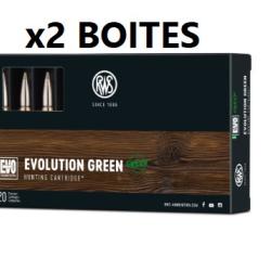 Vente Group&eacute;e! 40 Balles RWS EVO Green calibre 7x64