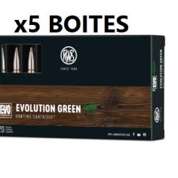 Vente Group&eacute;e! 100 Balles RWS EVO Green calibre 7x64