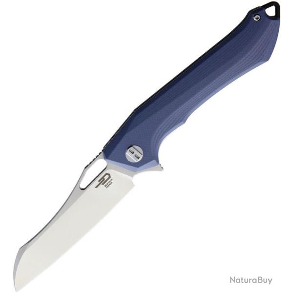 Couteau Bestech Platypus Lame Acier D2 Manche G10 Bleu-Gris Linerlock BTKG28A