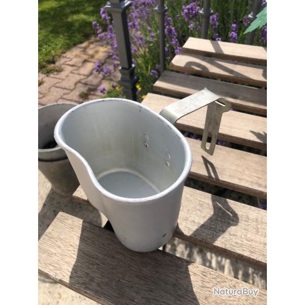 quart Gourde Belge 1957 idem US WW2. Id�al reconstitution, camping / scout / sortie nature