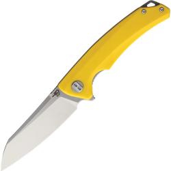 Couteau Bestech Texel Lame Acier D2 Manche G10 Jaune Linerlock BTKG21C1